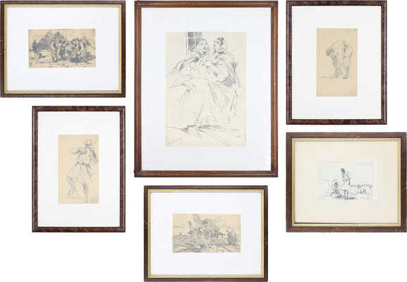 Колесников Степан Фёдорович. Лот из шести работ: